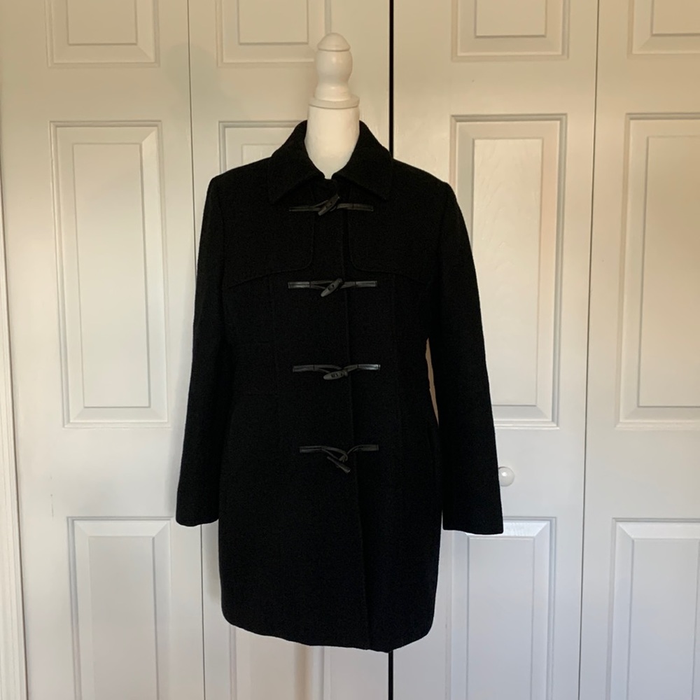 Banana Republic M Petite Wool Toggle Coat